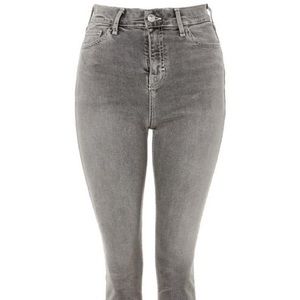 Topshop Moto Gray Jamie High Waisted Skinny Jeans